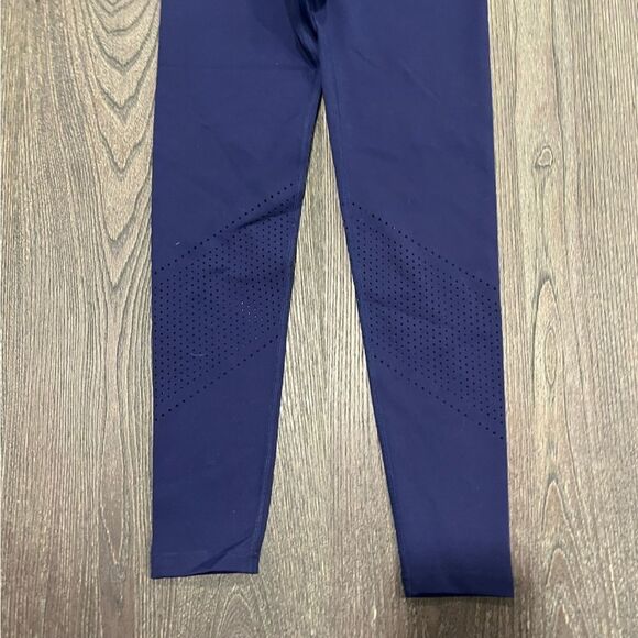 NWT Tonal Leggings High Waist Perforated Panel Pull-On Workout Pants Blue XS - Picture 6 of 8